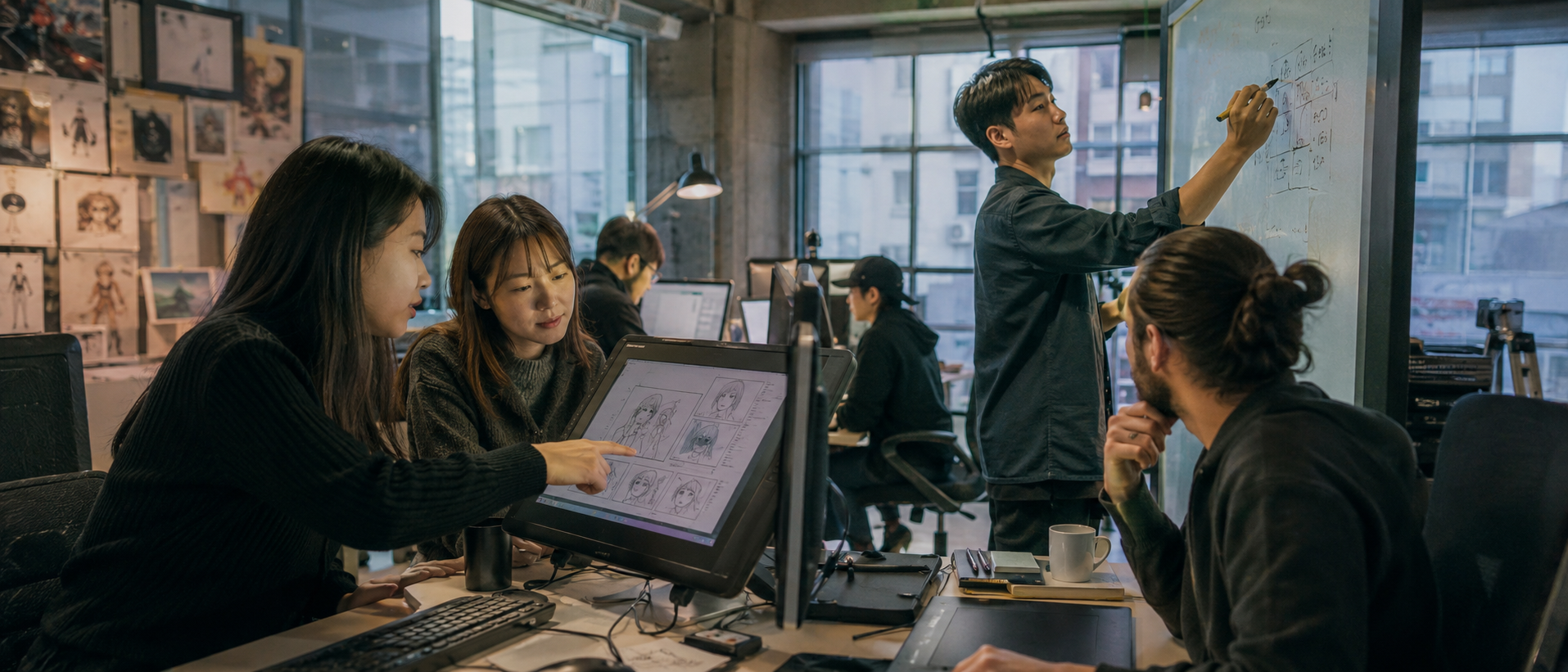 Creative community co-working at the CultX AI Center